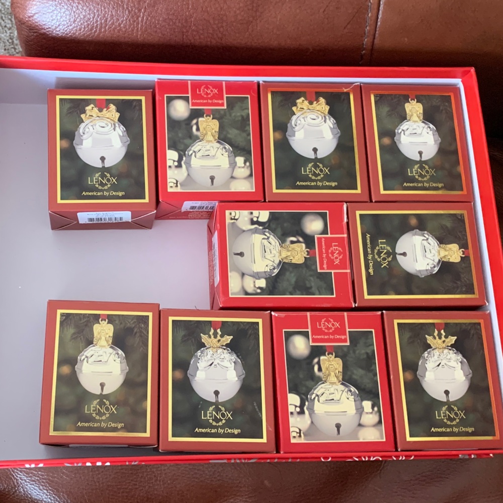 Lenox Holiday Ornament Collection in Red and Gold